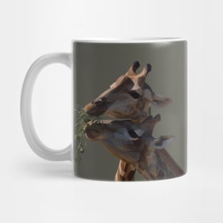 Giraffes Eating Mug